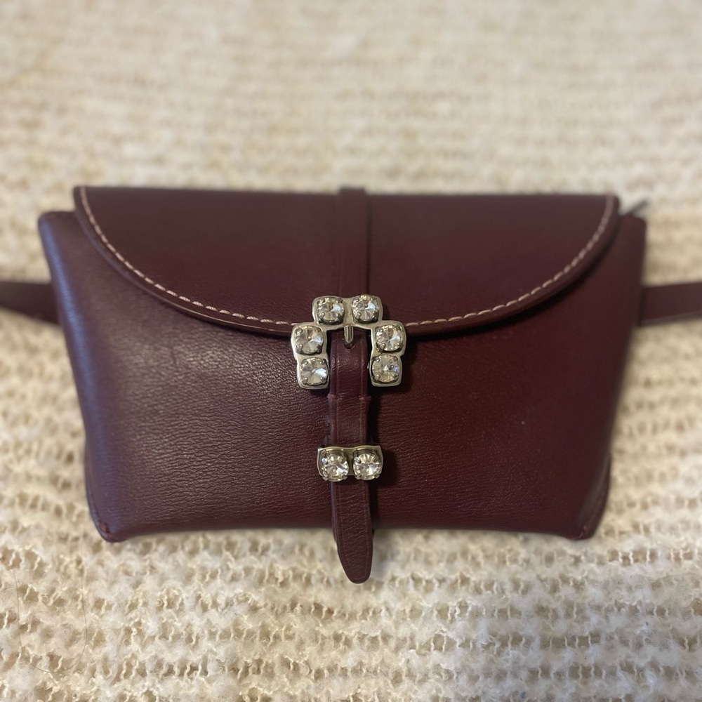 Phillip Lim Leather Burgundy Hudson Belt Bag